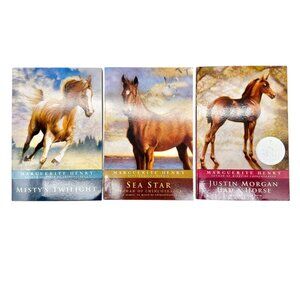 Marguerite Henry Book 3 Pack Mistys Twilight Sea Star Justin Morgan Had A Horse